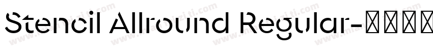 Stencil Allround Regular字体转换